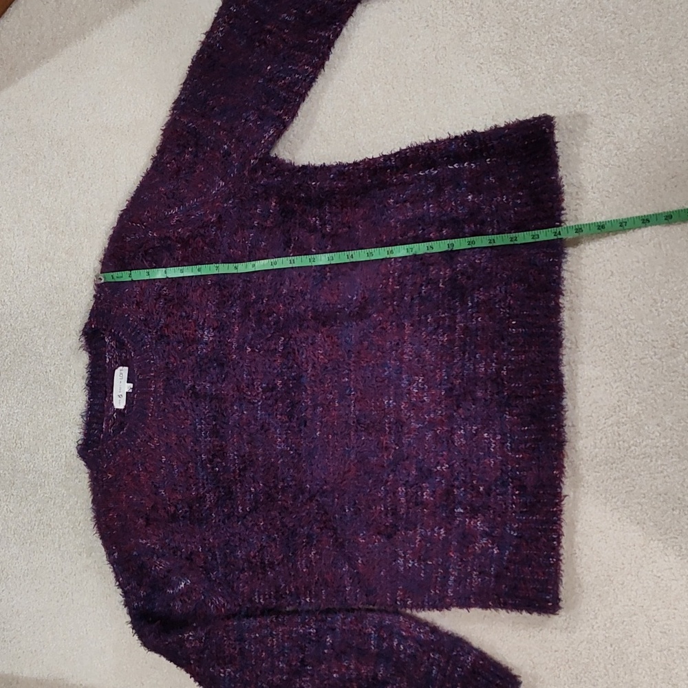 Lou & Grey purple eye lash sweater